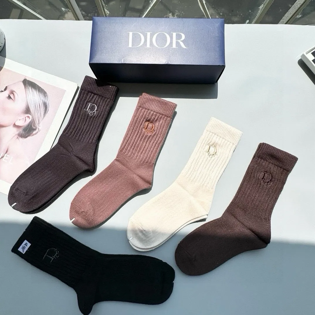 Christian Dior カラーミドルソックス5足セット - 画像 (9)