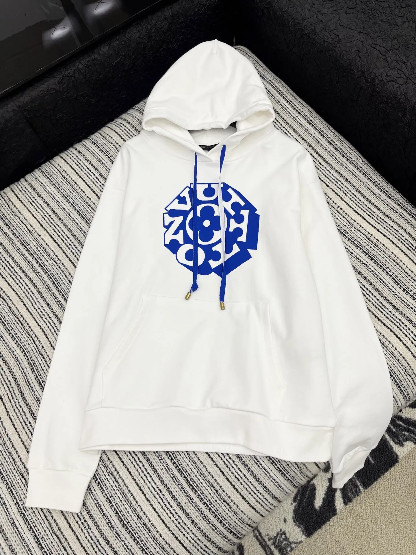 Louis Vuitton 白 クラシックプリントパーカー