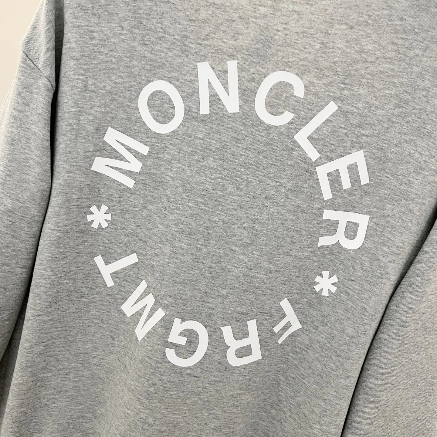 MONCLER 420gコットン Crew Neck スウェット グレー - 画像 (7)