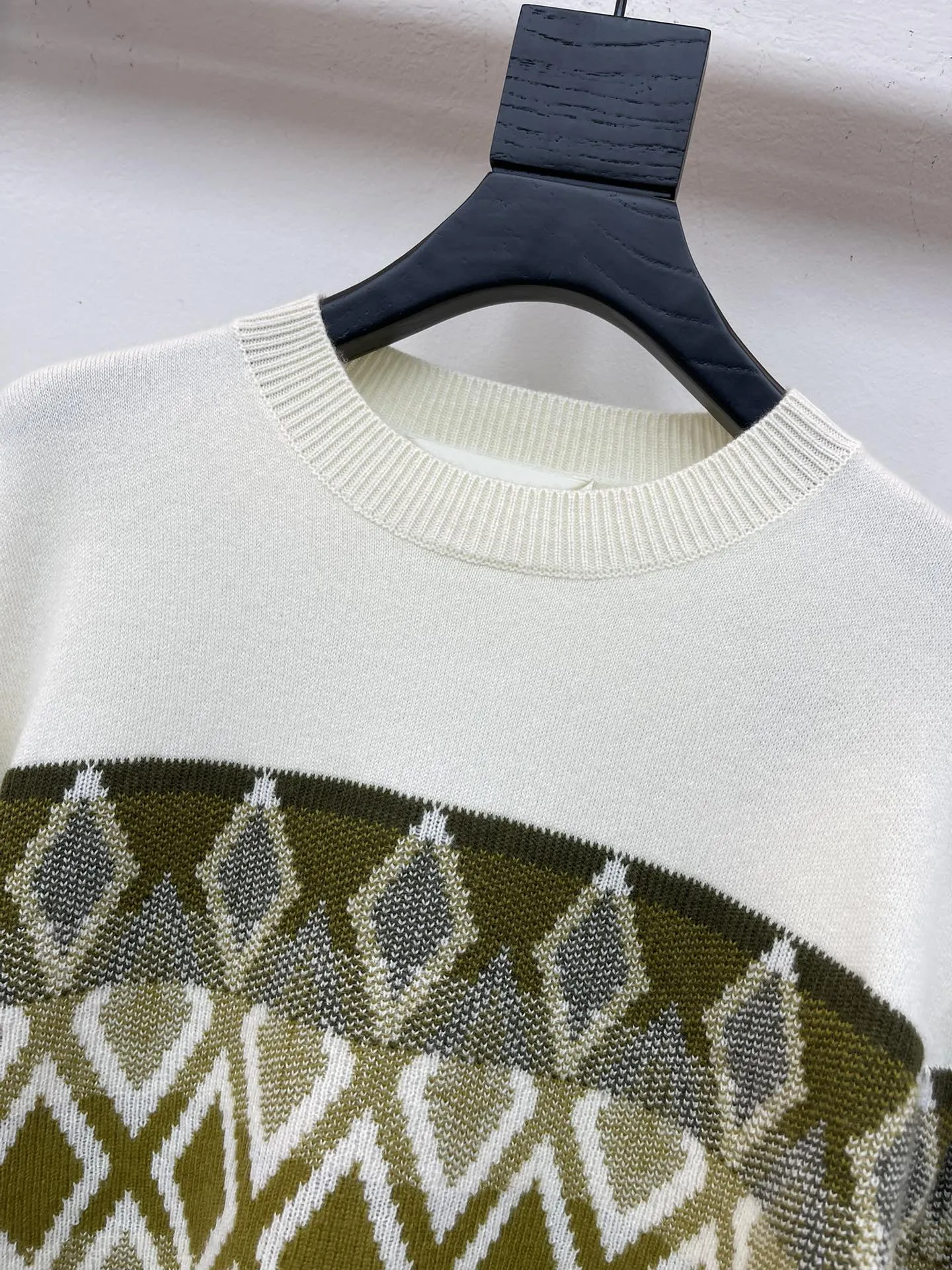 Monclerモン口25早秋新款ベージュ菱格ニット - 画像 (4)