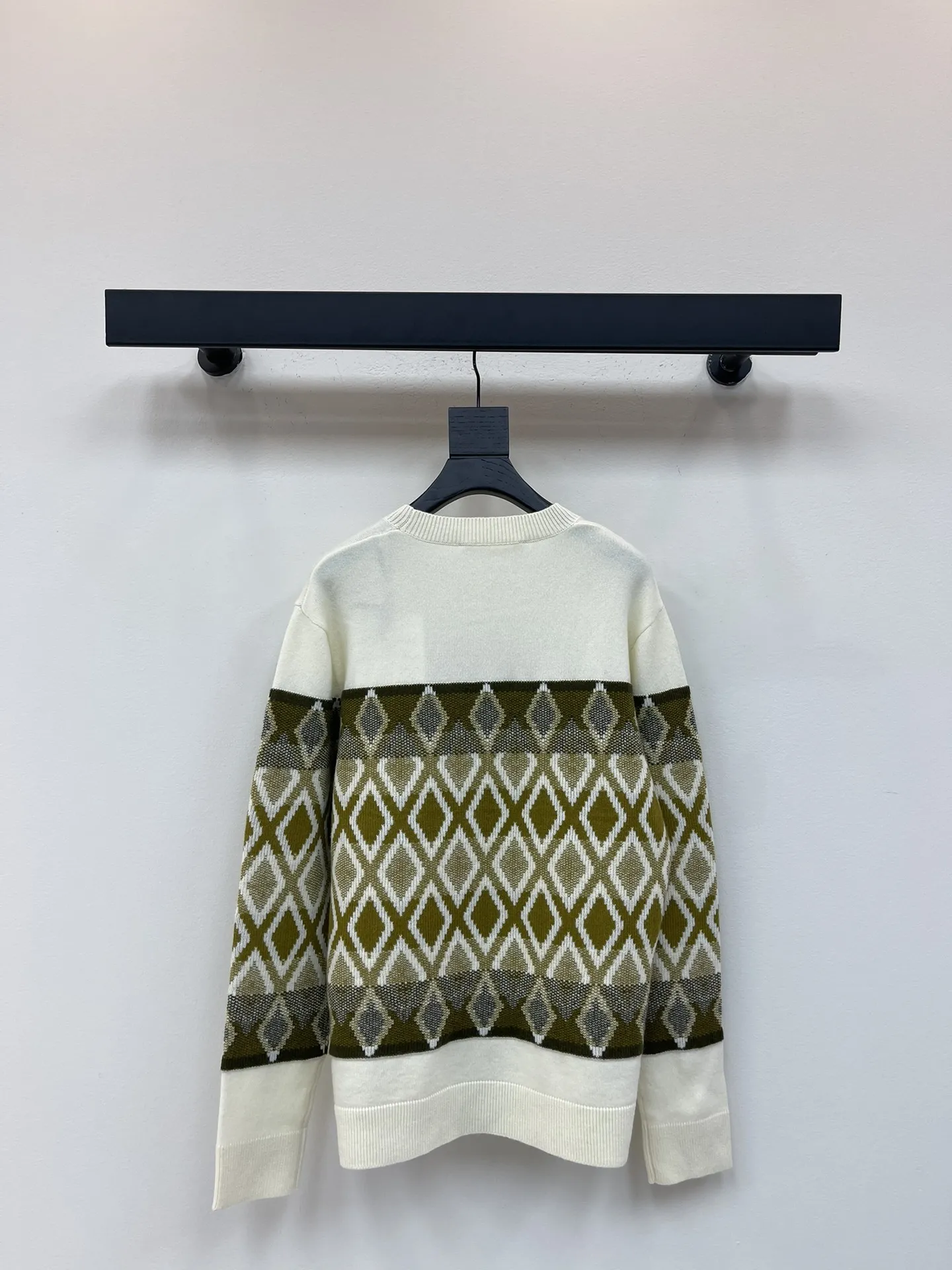 Monclerモン口25早秋新款ベージュ菱格ニット - 画像 (7)