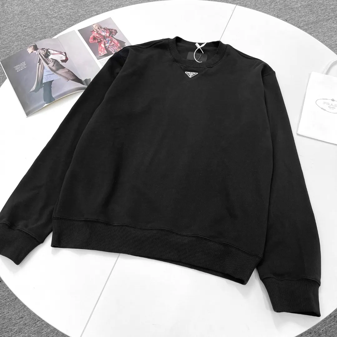 プラダ 黒色ラウンドネックスウェット - 画像 (4)