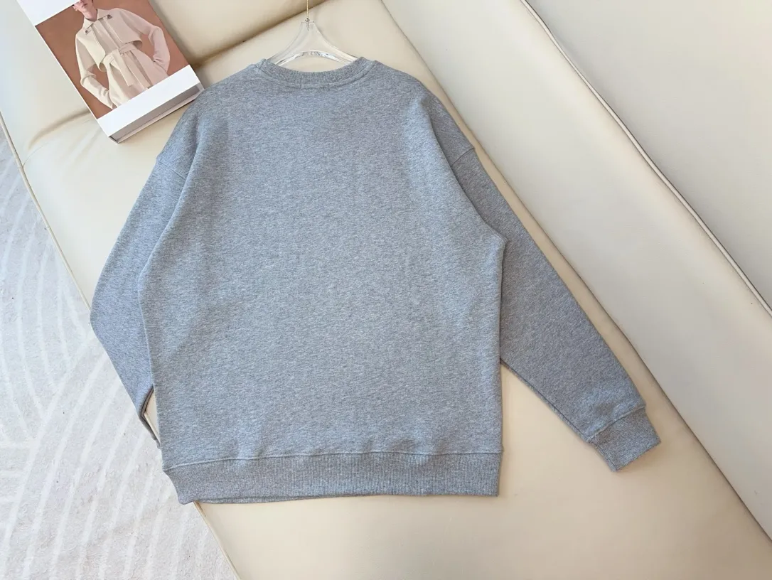 PRADA新款经典ロゴラウンドネックスウェット グレ - 画像 (3)