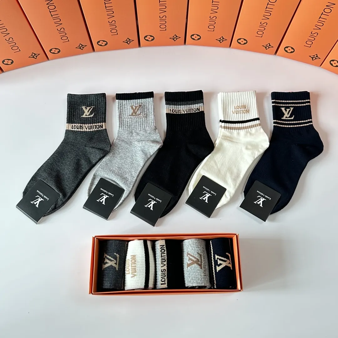Louis Vuitton 新款中長襪 5色セット - 画像 (3)