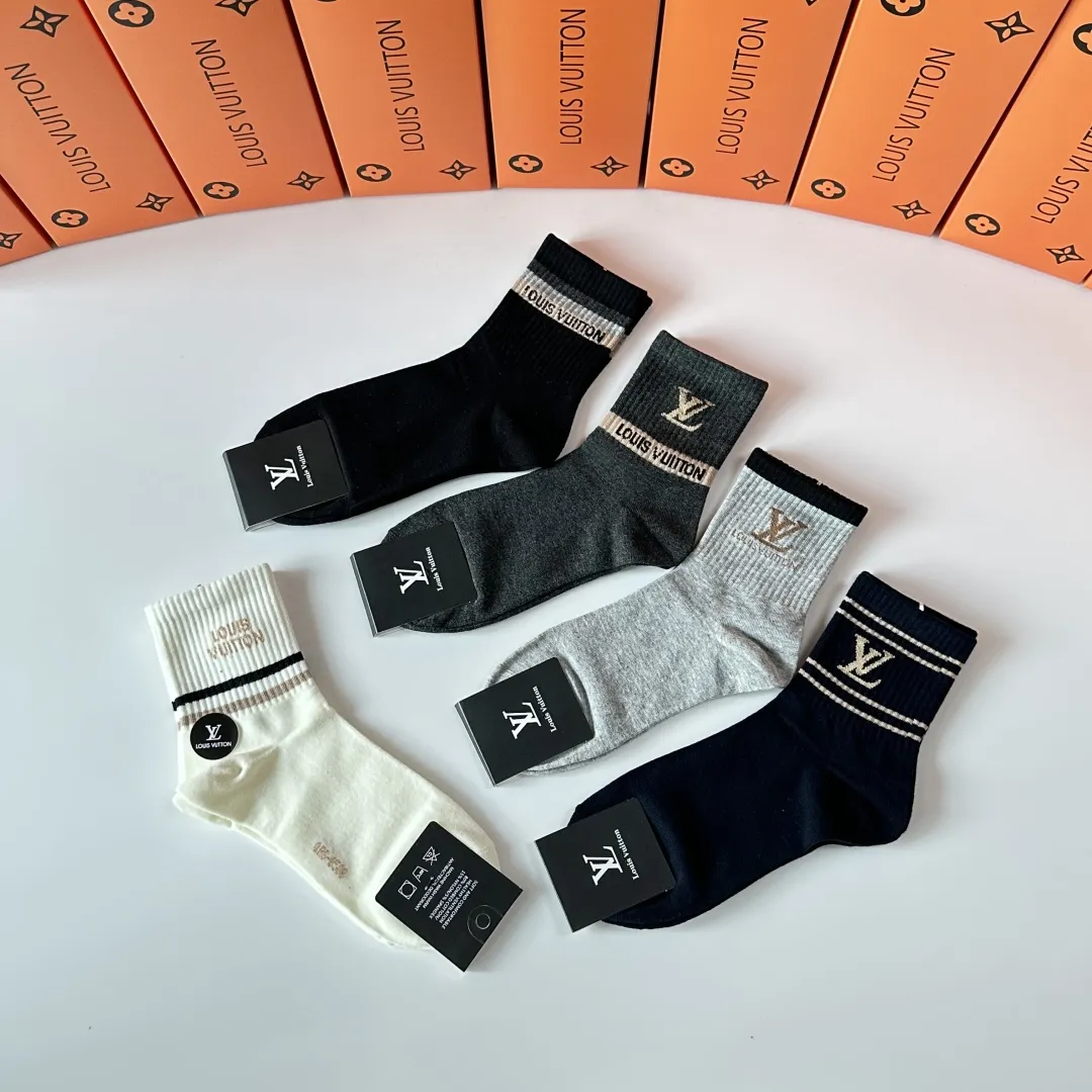 Louis Vuitton 新款中長襪 5色セット - 画像 (5)