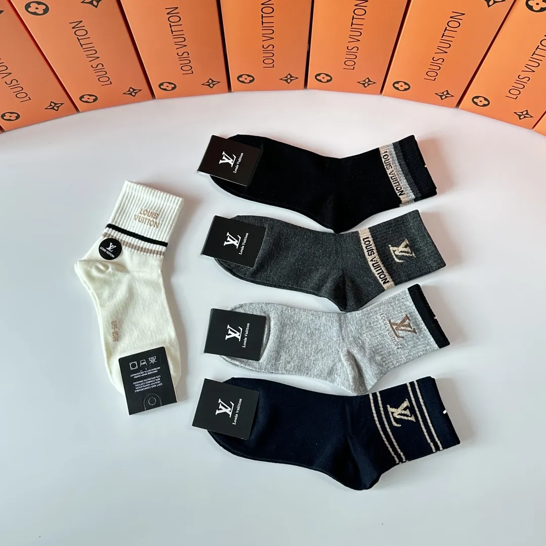 Louis Vuitton 新款中長襪 5色セット - 画像 (6)