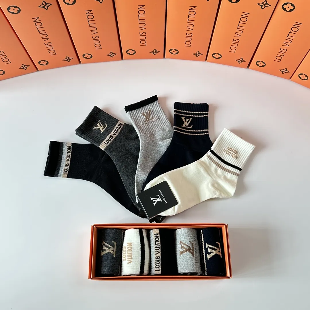 Louis Vuitton 新款中長襪 5色セット - 画像 (8)