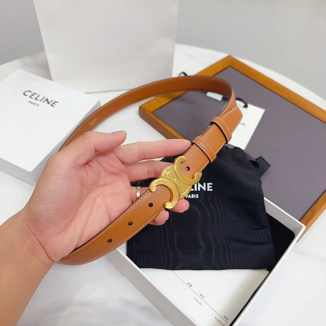 CELINE ベルト25mm 茶色 - 画像 (5)
