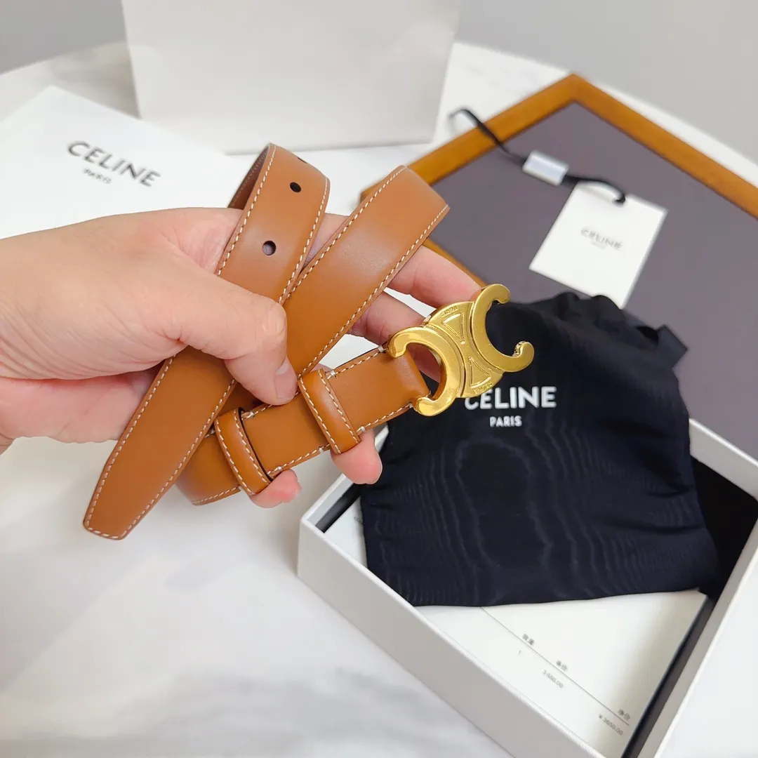 CELINE ベルト25mm 茶色 - 画像 (8)