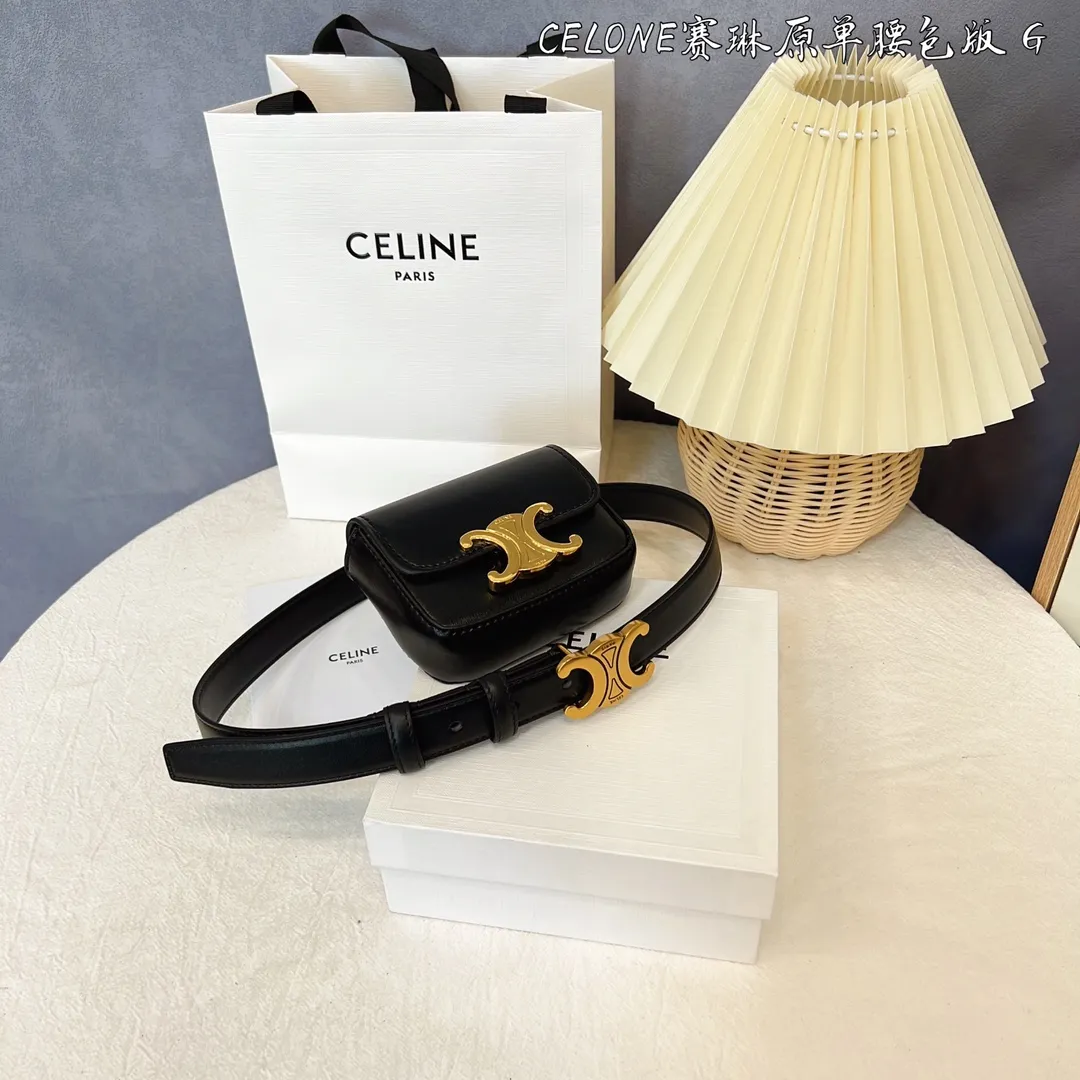 CELINE パリ ブラック 2点セット ウエストポーチ