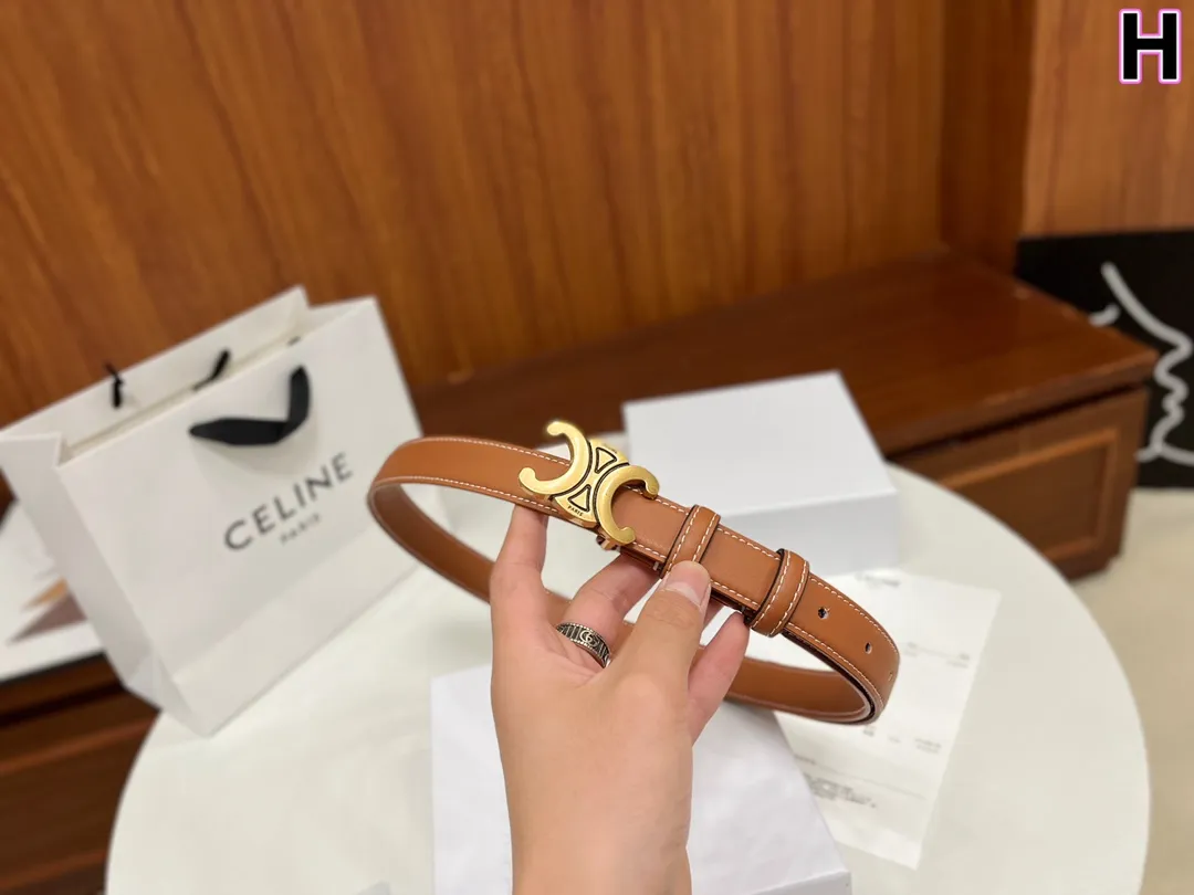 CELINE パリ レディースベルト ブラック&ブラウン - 画像 (6)