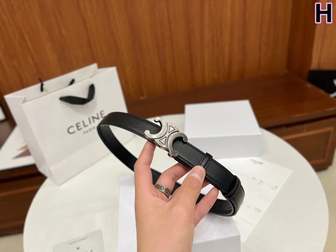 CELINE パリ レディースベルト ブラック&ブラウン - 画像 (9)