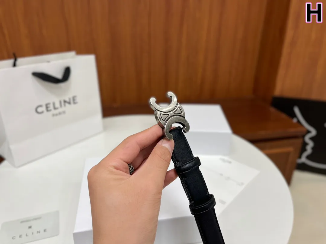 CELINE パリ レディースベルト ブラック&ブラウン - 画像 (10)