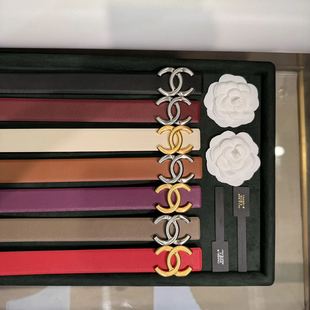 CHANEL高級ベルトゴールドカラーロゴデザイン - 画像 (6)