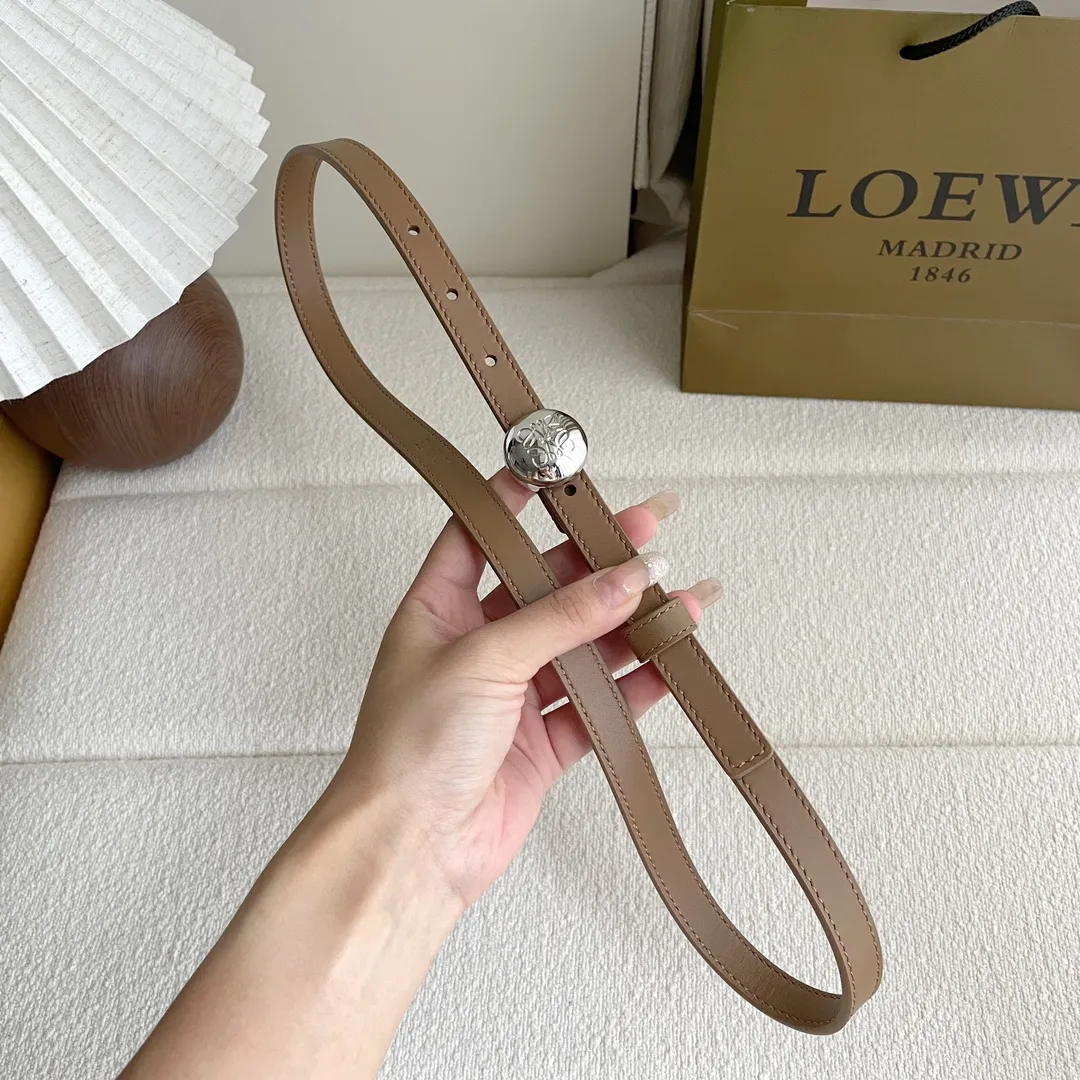 LOEWE新型なめらか牛革ベルトオークカラー1.5 cm - 画像 (7)