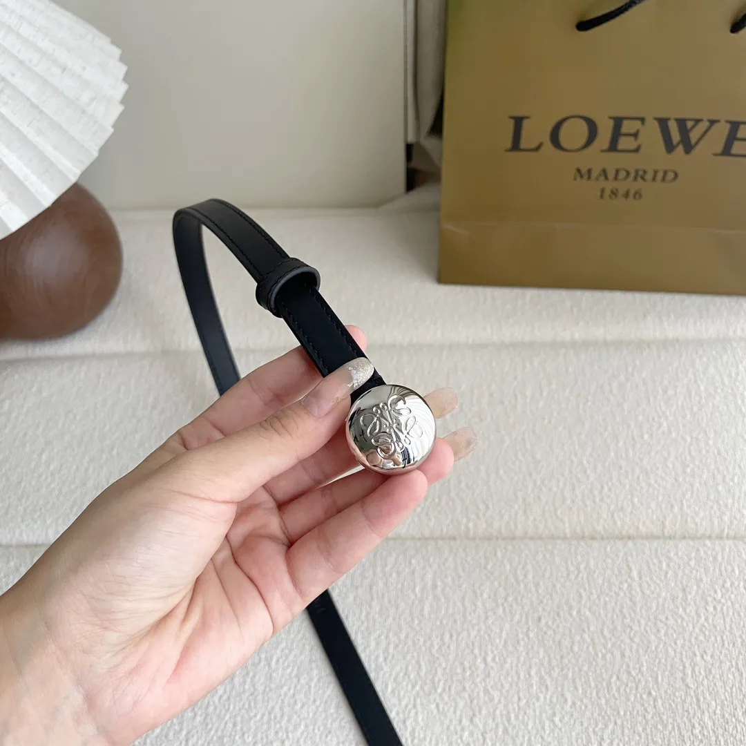 ロエウエ ブラック ベルト 1.5cm