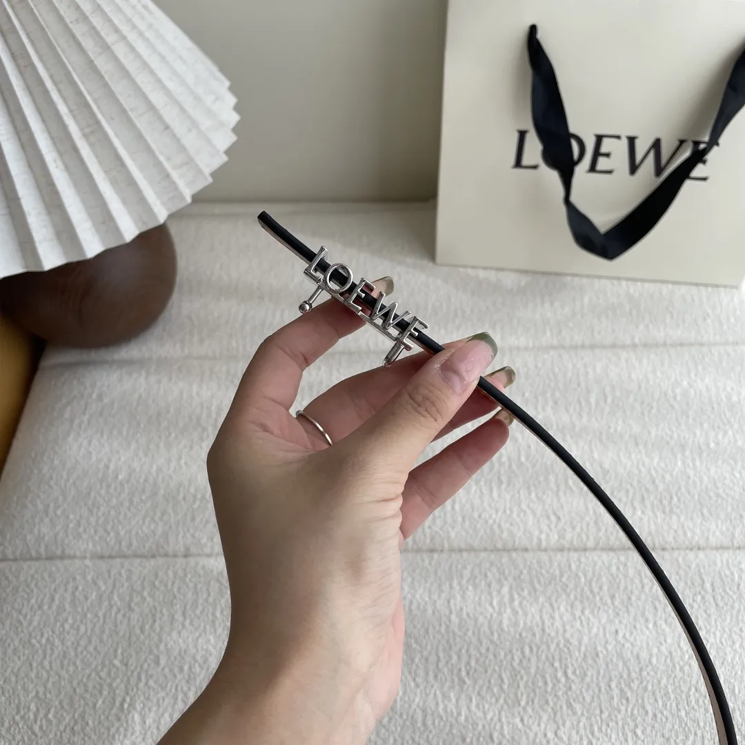 Loewe ブラック クラシックレザーベルト - 画像 (4)