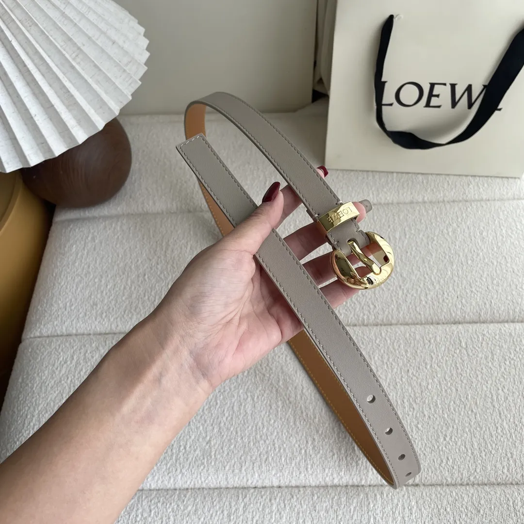 LOEWE Pebbleベルト暗沙色 2cm幅 - 画像 (3)