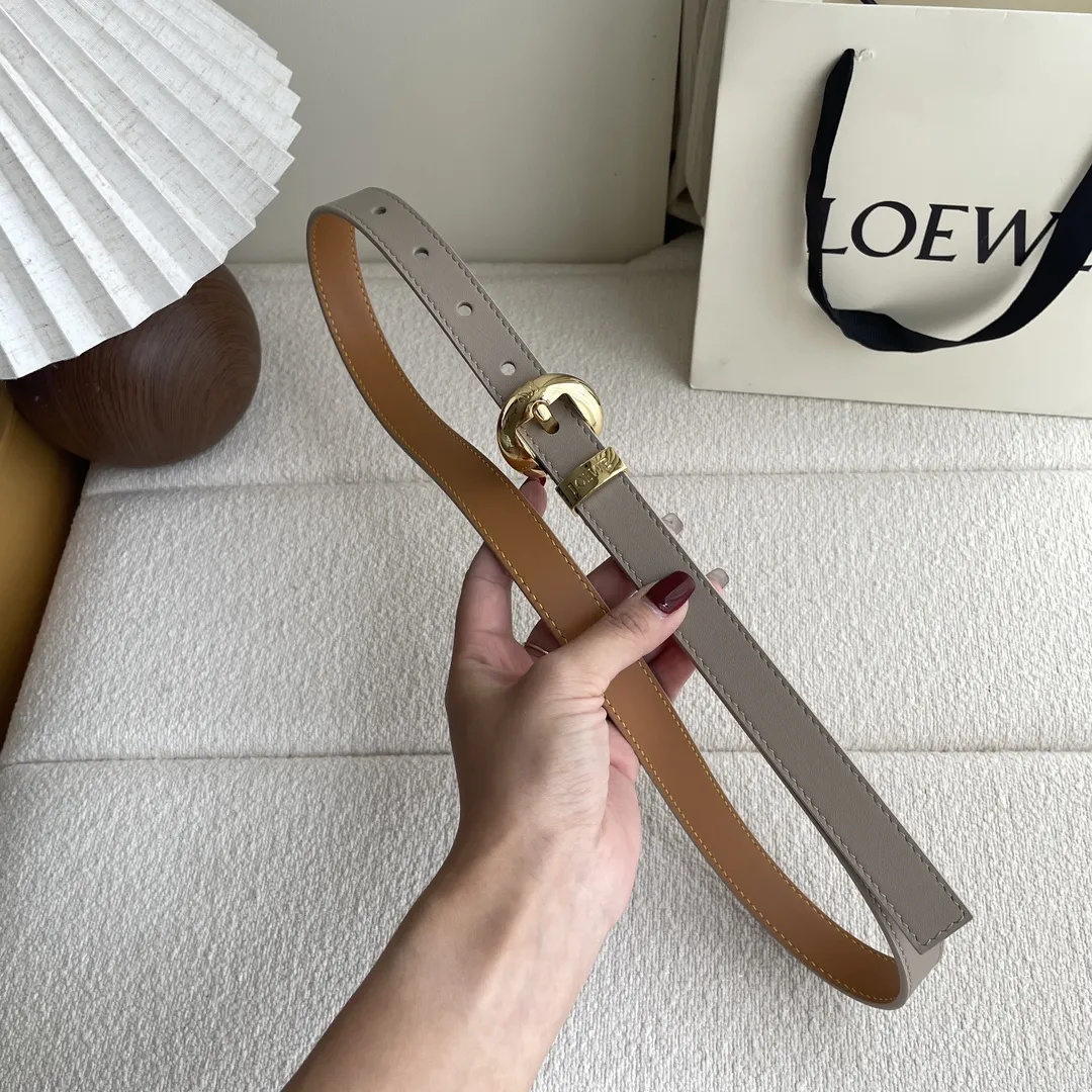 LOEWE Pebbleベルト暗沙色 2cm幅 - 画像 (7)