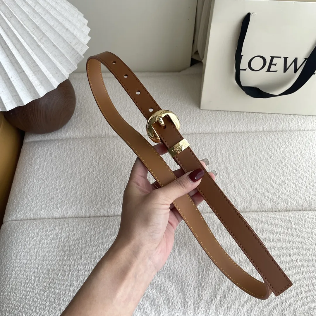 LOEWE Pebbleベルト 土黄色 2cm幅 - 画像 (7)