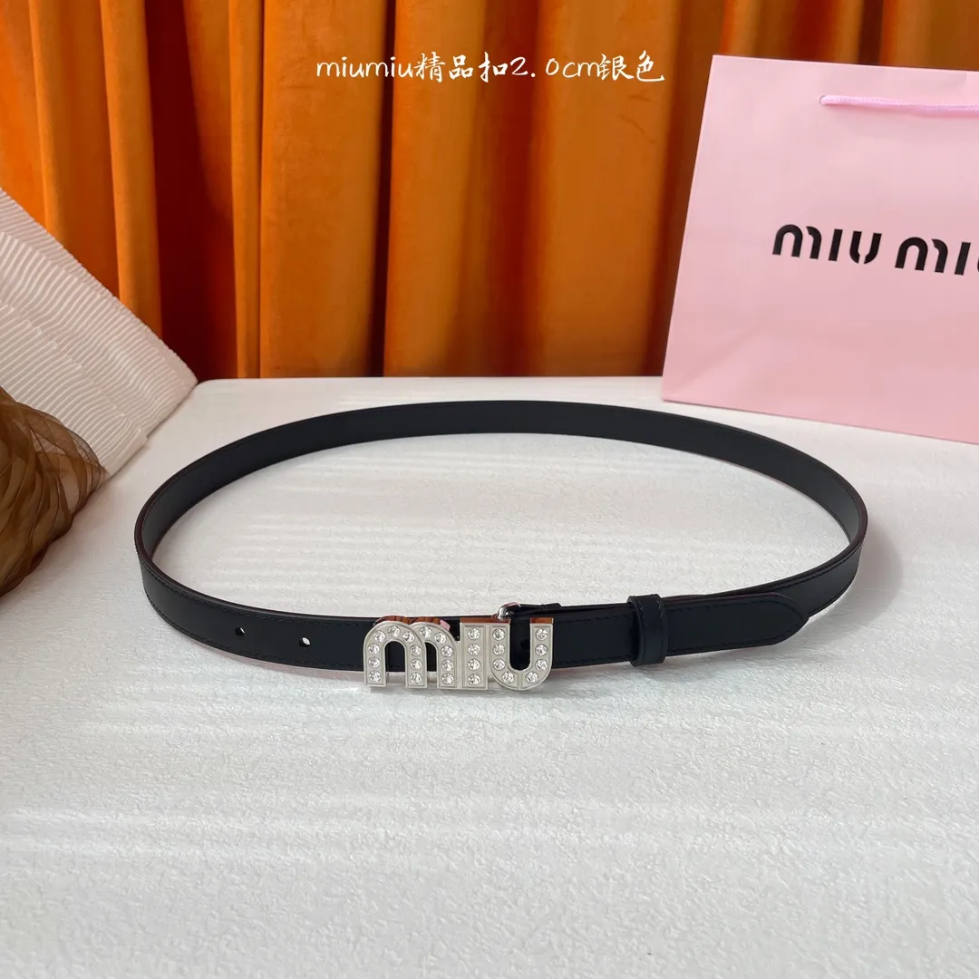 Miu Miu ブラック レザーベルト - 画像 (6)