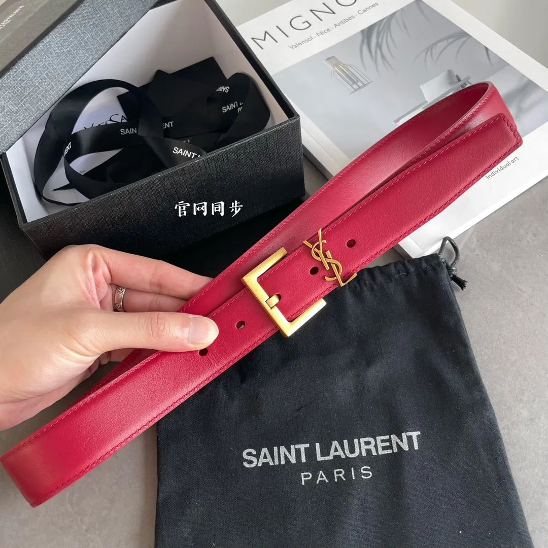 セントローラン レッドダブルフェイスベルト