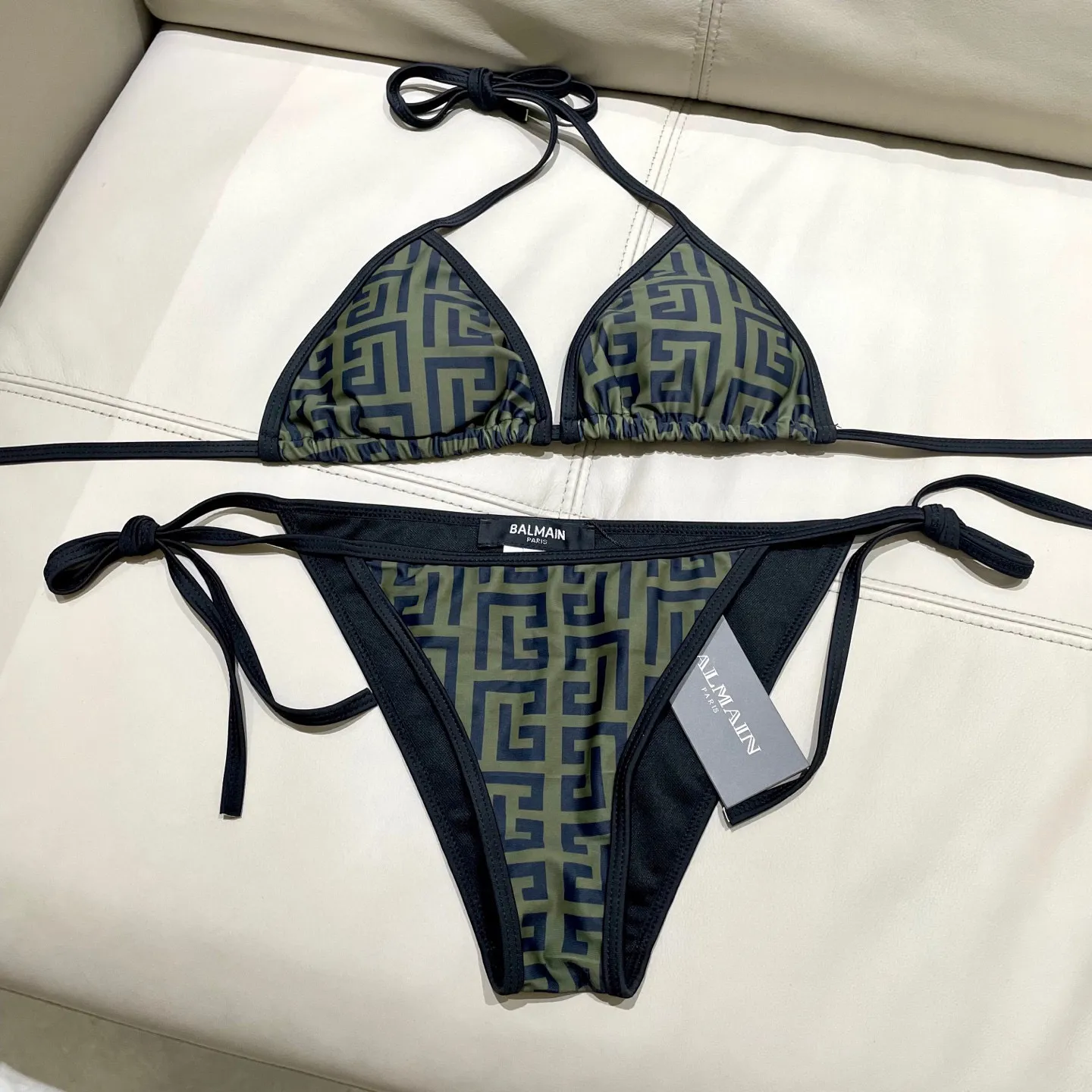 Balmain 新作分体式水着ブラックビキニスタイル - 画像 (12)