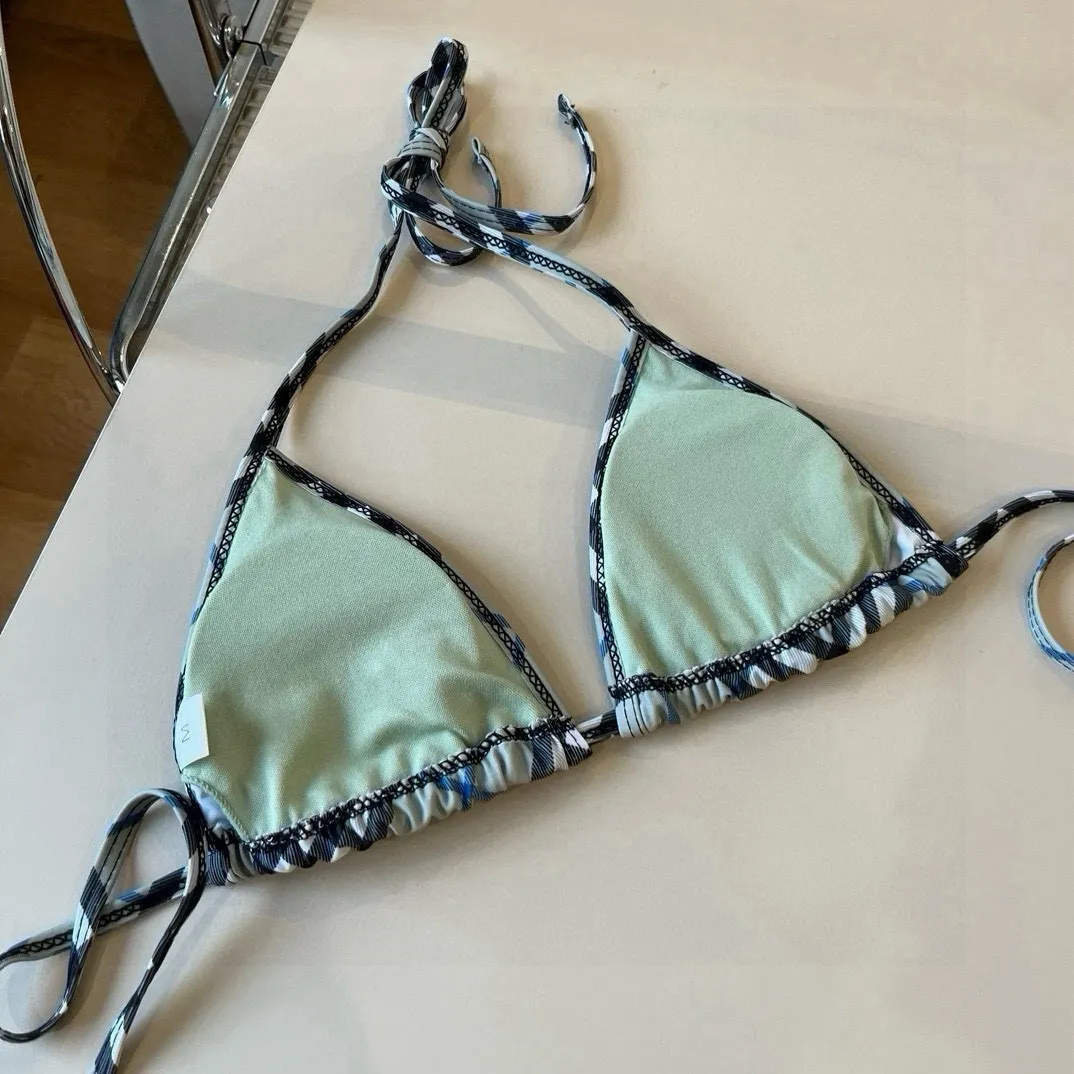 BurberryクラシックチェックビキニブルーSMLXL - 画像 (8)