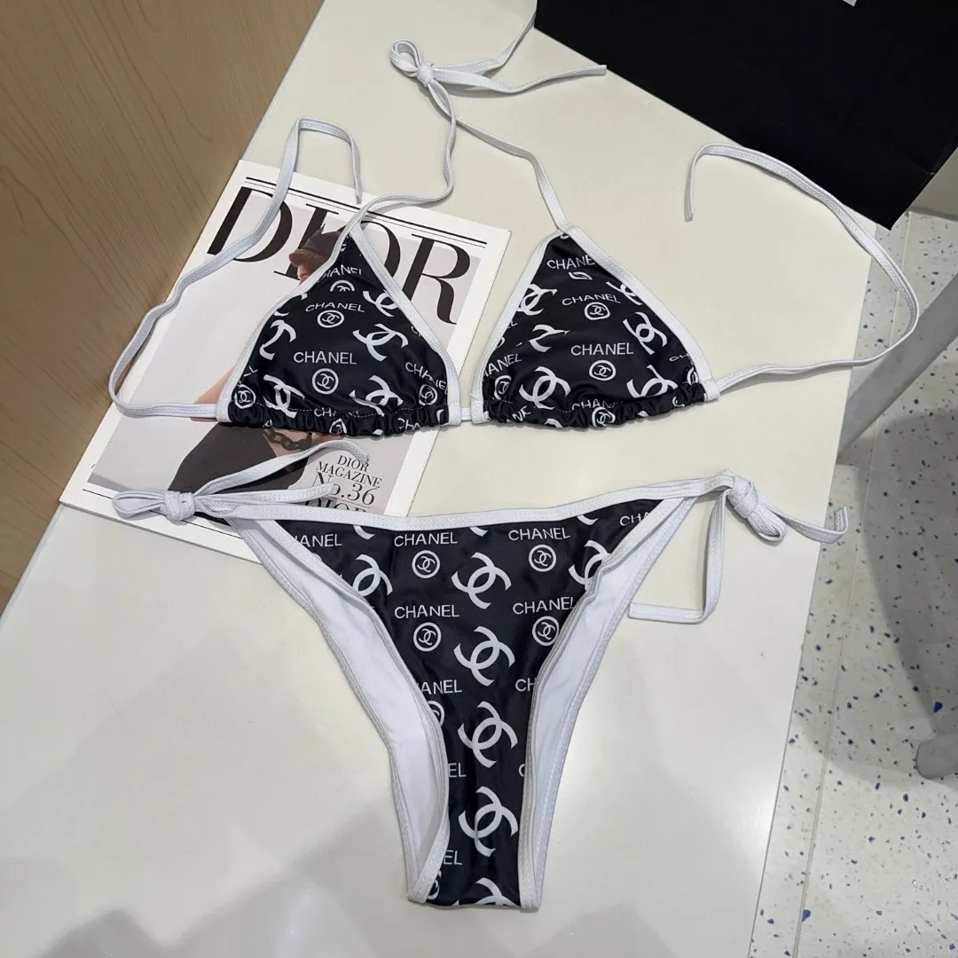 シャネル黒白ビキニセットSMLサイズ