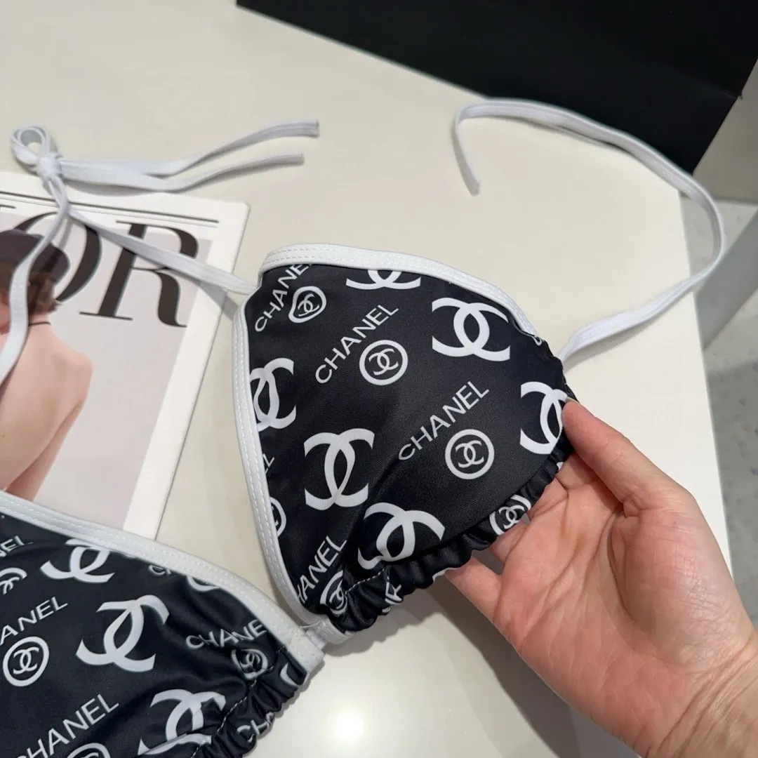 シャネル黒白ビキニセットSMLサイズ - 画像 (6)