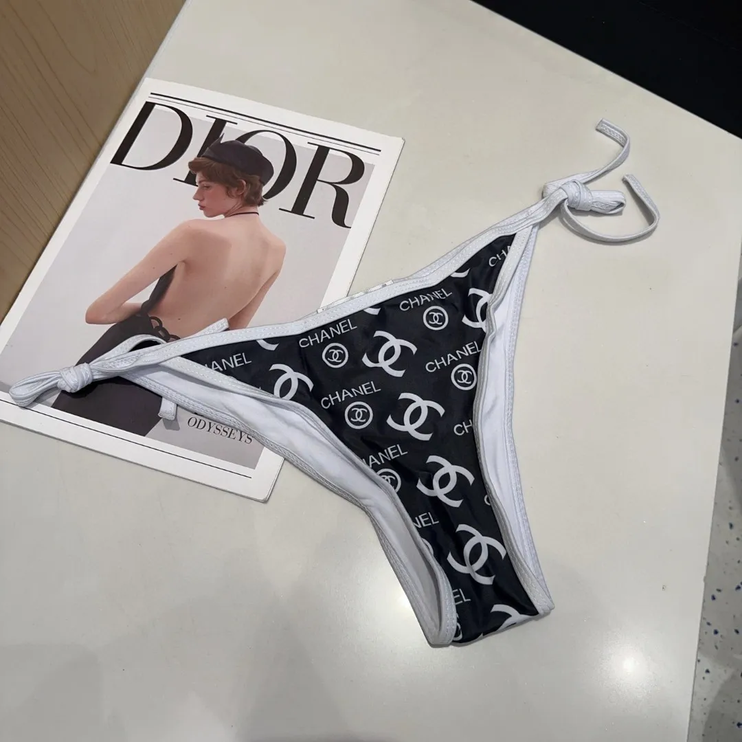 シャネル黒白ビキニセットSMLサイズ - 画像 (7)