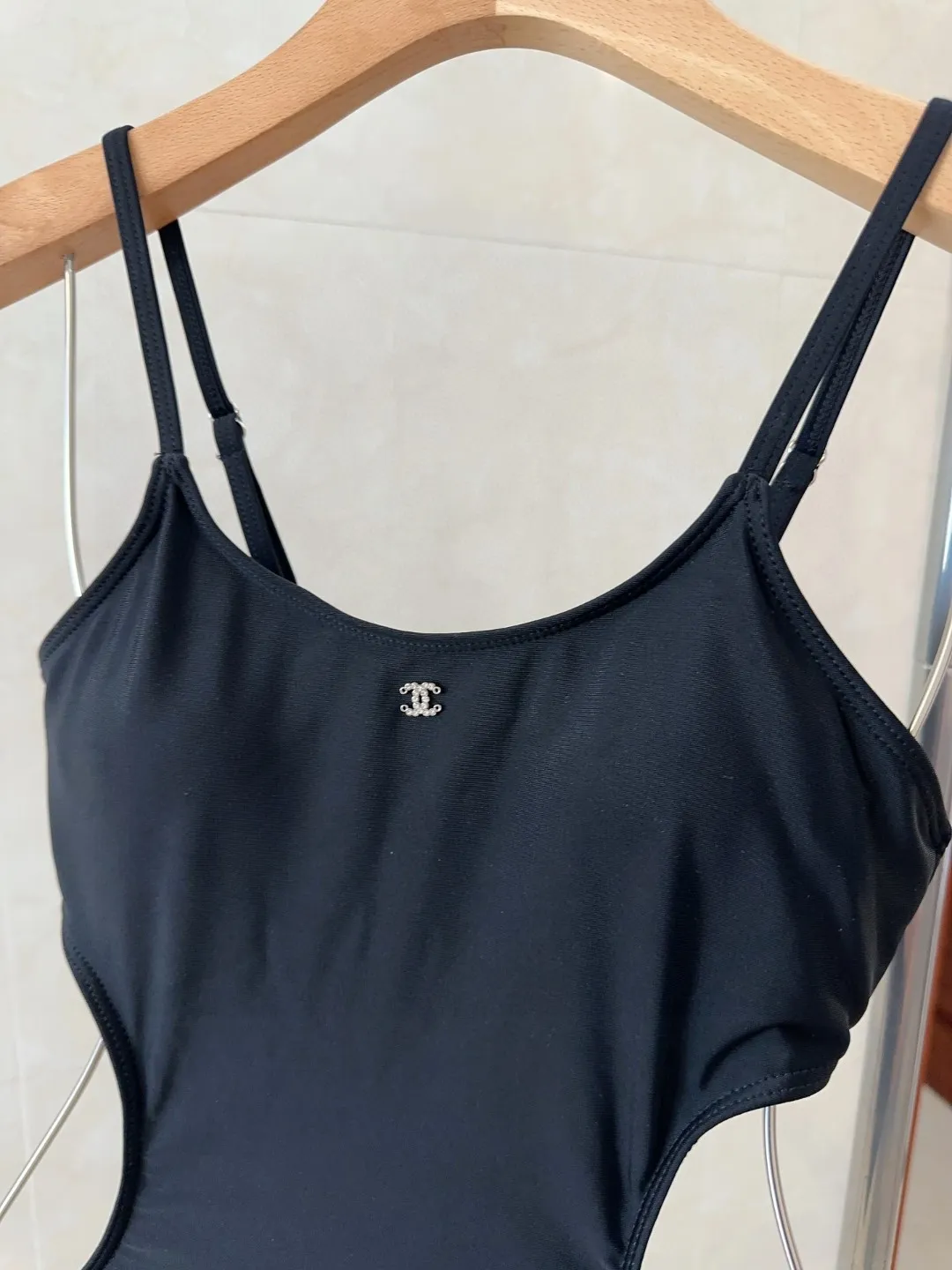 CHANEL黒ワンピース水着SMLサイズ - 画像 (5)