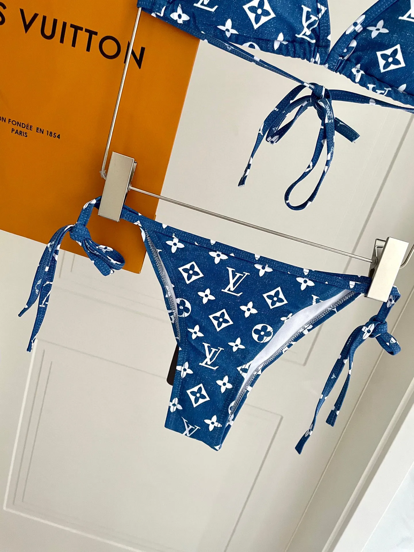 LOUIS VUITTON ブルー分体型ビキニSMLXL - 画像 (4)