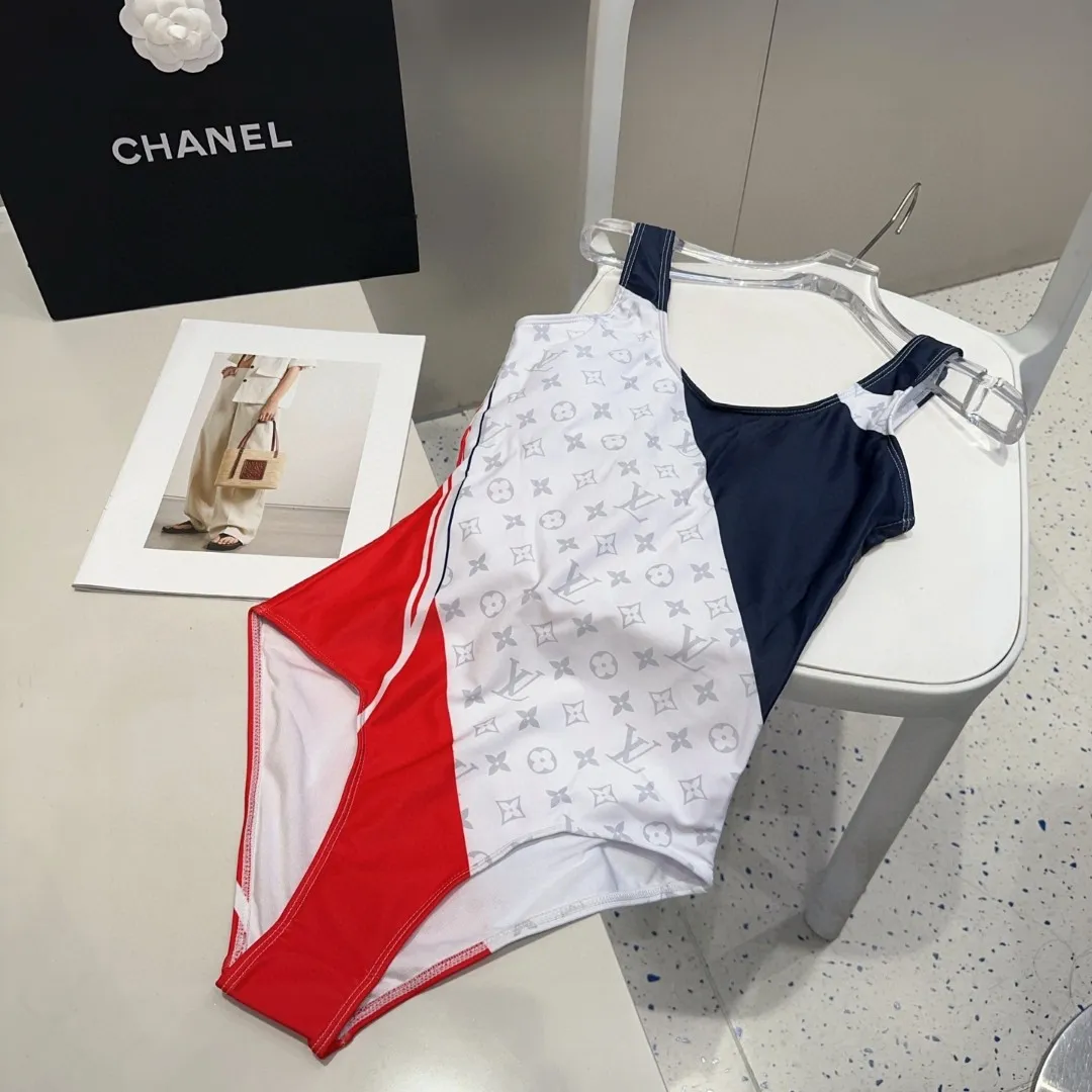 Louis Vuitton レッドホワイトブルースイムスーツ - 画像 (4)