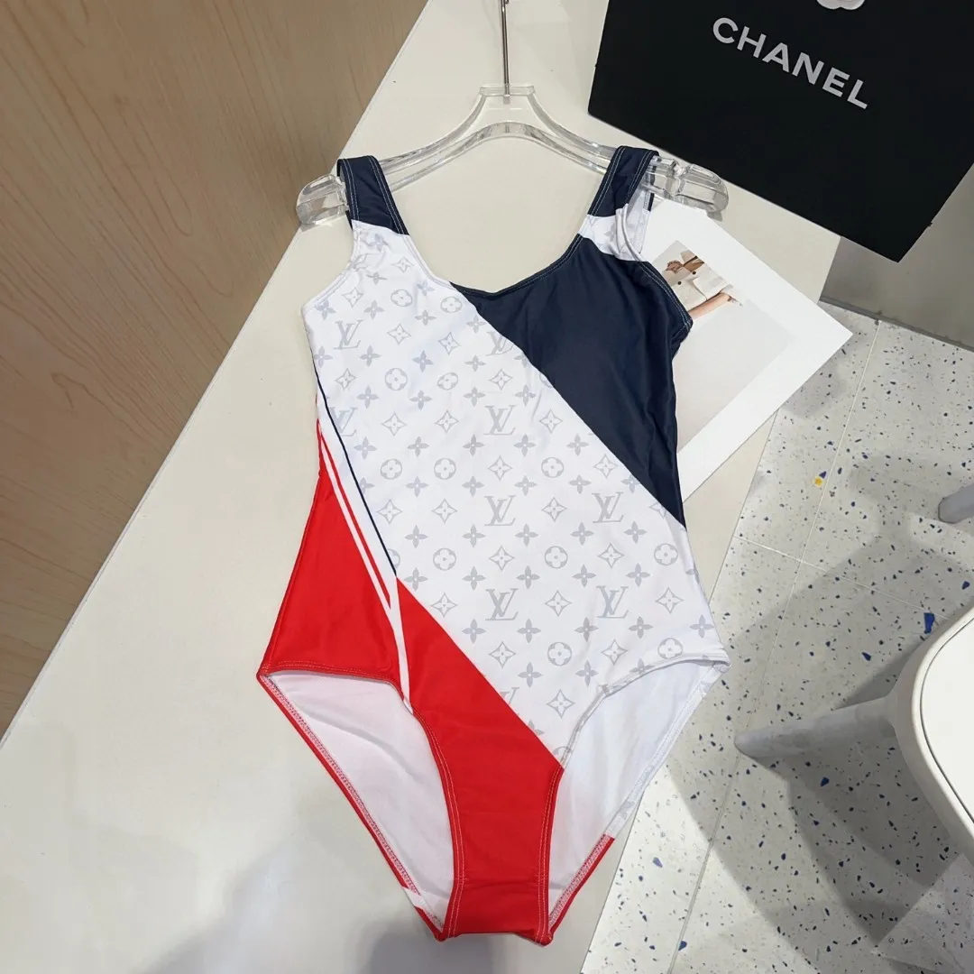 Louis Vuitton レッドホワイトブルースイムスーツ - 画像 (5)