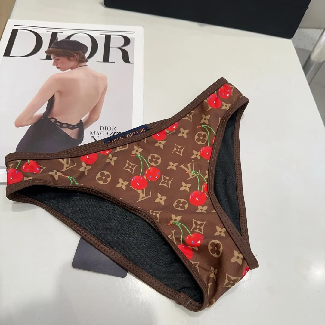 Louis Vuitton チェリープリントブラウンビキニ - 画像 (6)