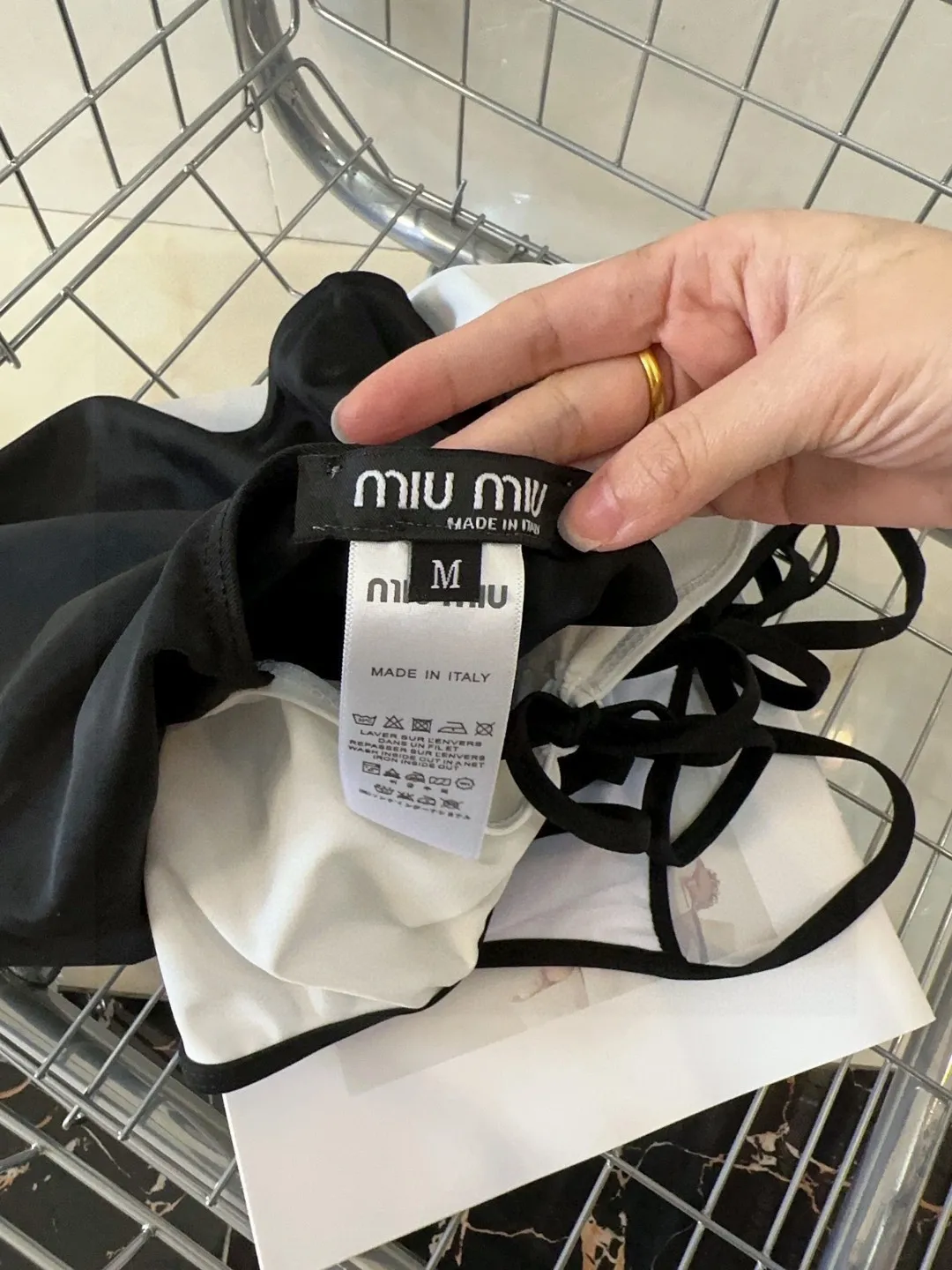 MiuMiu缪缪 白黒 スイムスーツ P110スタイル - 画像 (10)