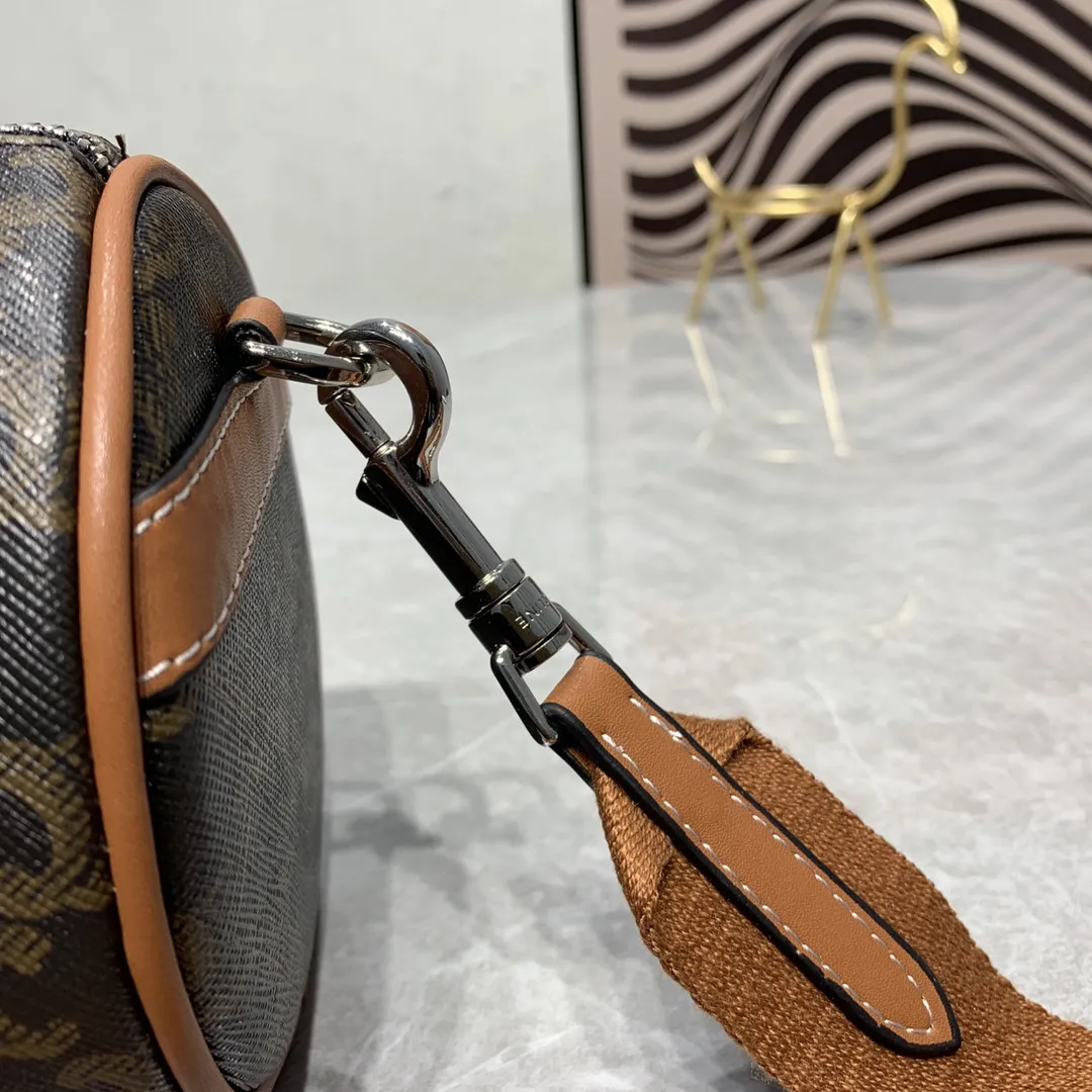 CELINE2022新しい円筒形バッグブラウンクラシックオールドフラワー - 画像 (7)