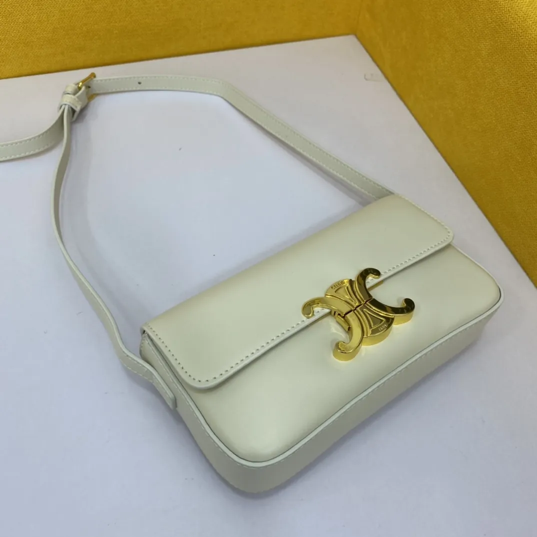 CELINE 2021 LOGO 白 クラシックボックスバッグ - 画像 (3)