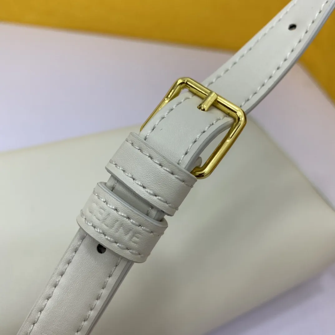CELINE 2021 LOGO 白 クラシックボックスバッグ - 画像 (6)