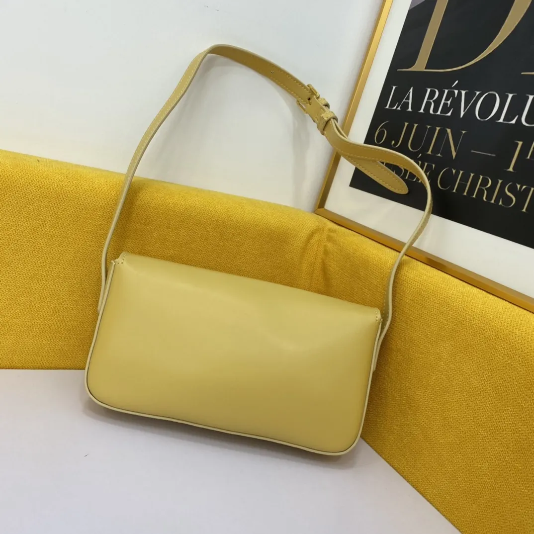 CELINE 2021 LOGO 黄色 クラシックボックスバッグ - 画像 (4)