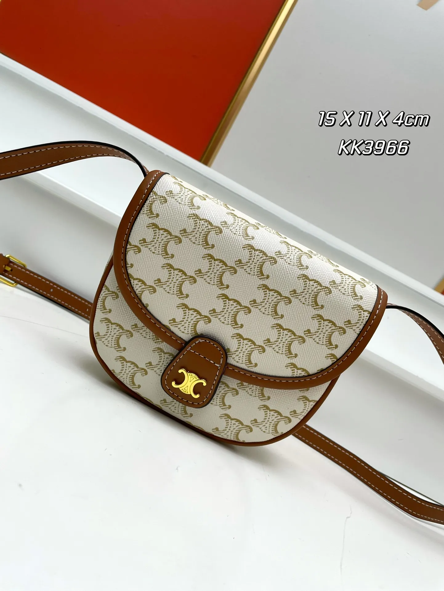 Celineセリーヌベージュミニマトラッセバッグ2023 - 画像 (4)