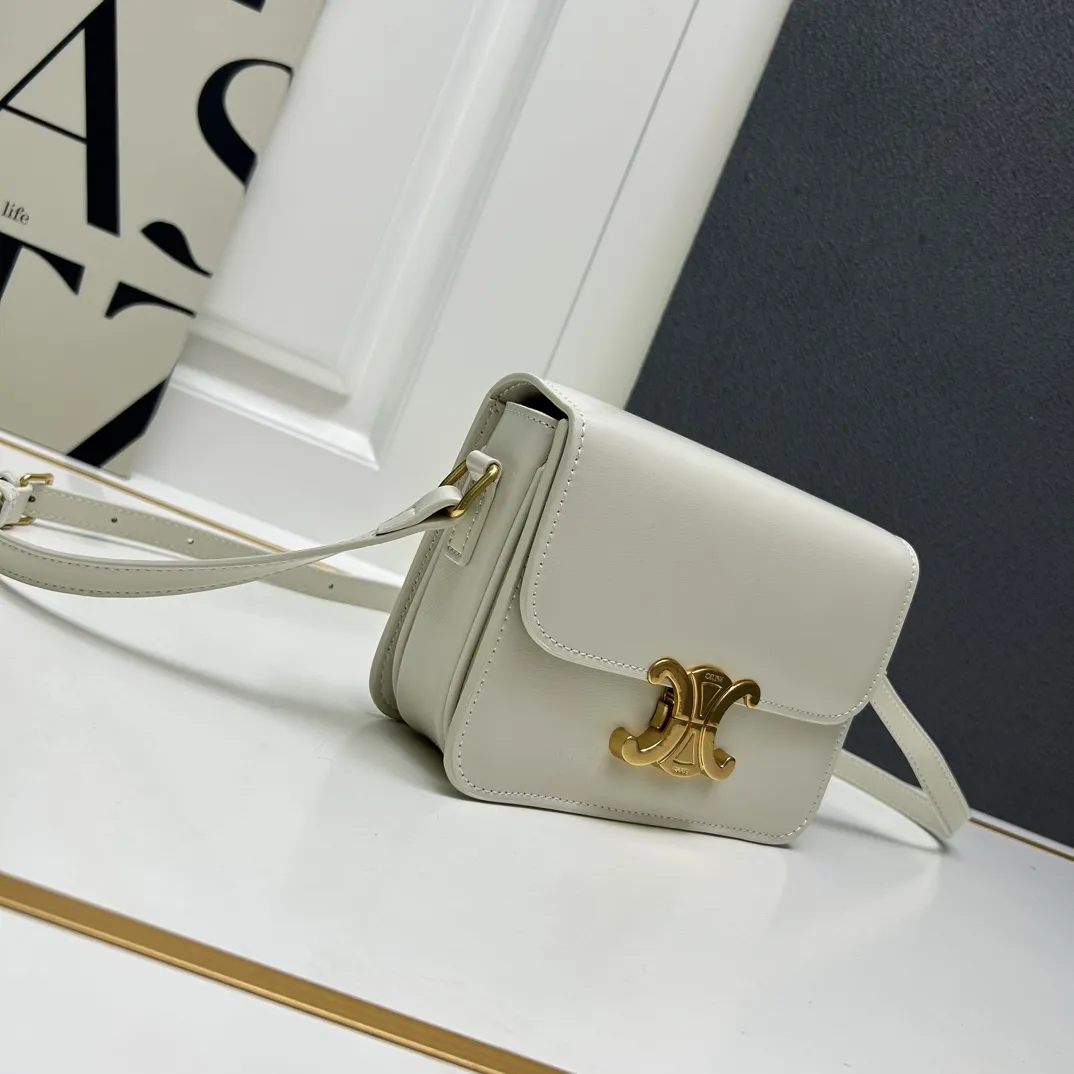 CELINE トリオンフ 小号 白 ショルダーバッグ - 画像 (3)