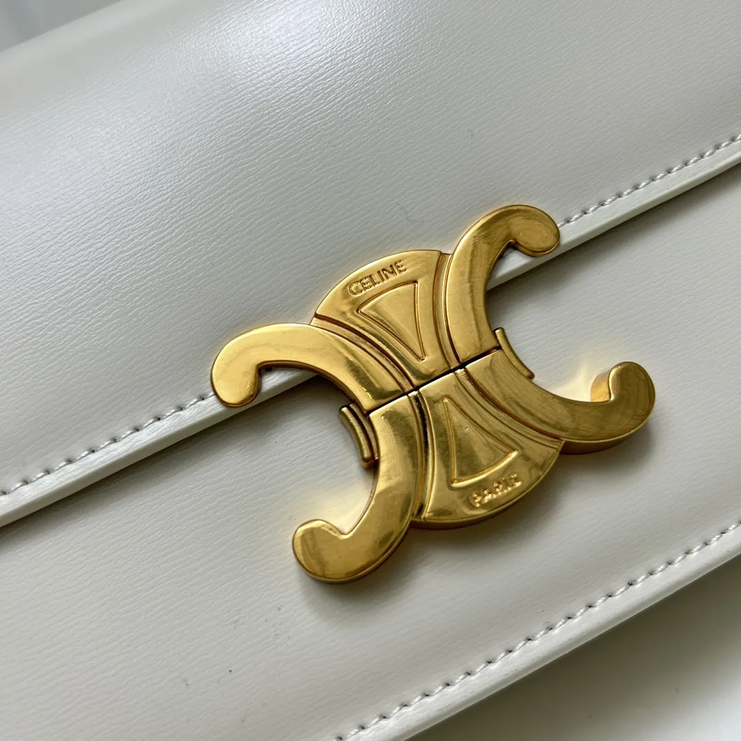 CELINE トリオンフ 小号 白 ショルダーバッグ - 画像 (5)