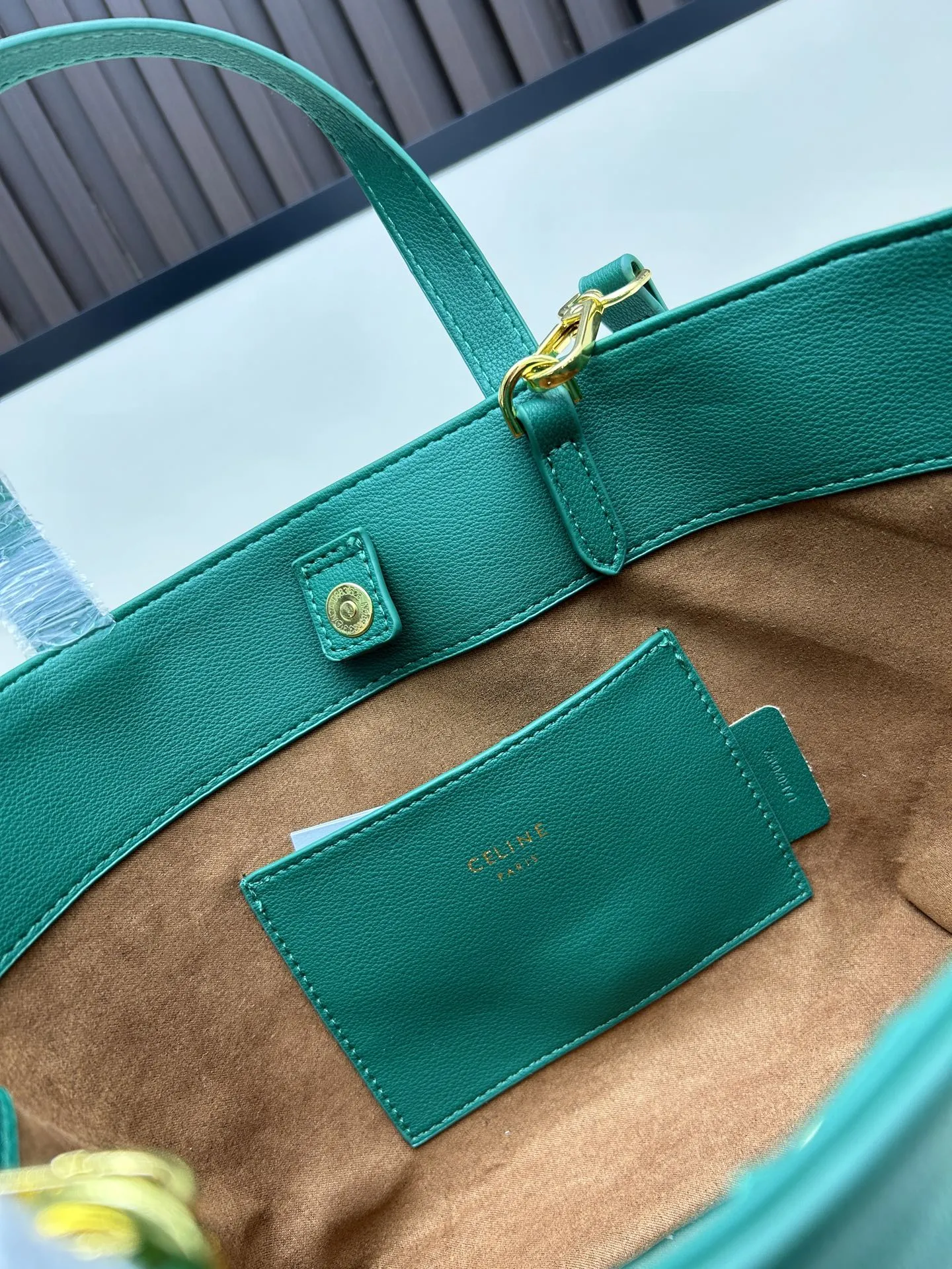 CELINE 凯旋托特包 グリーン 3022-1 - 画像 (10)