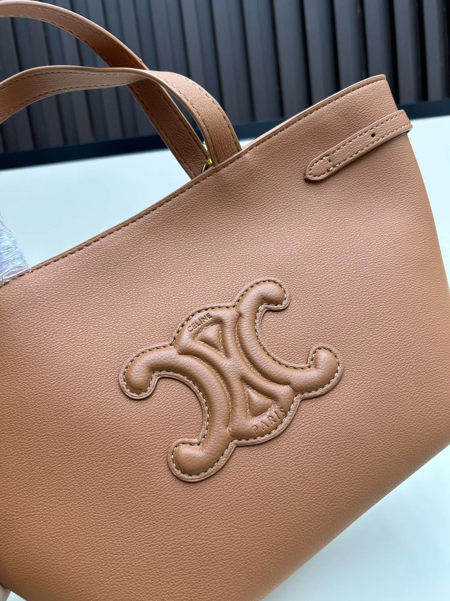 CELINE ケ旋トートバッグ 茶色 3022-1 - 画像 (6)