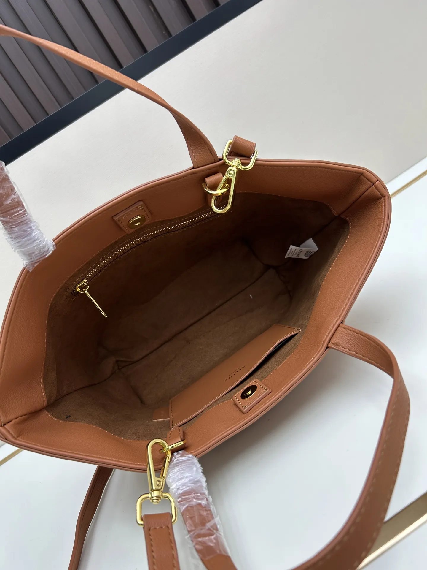 CELINE ケ旋トートバッグ 茶色 3022-1 - 画像 (9)