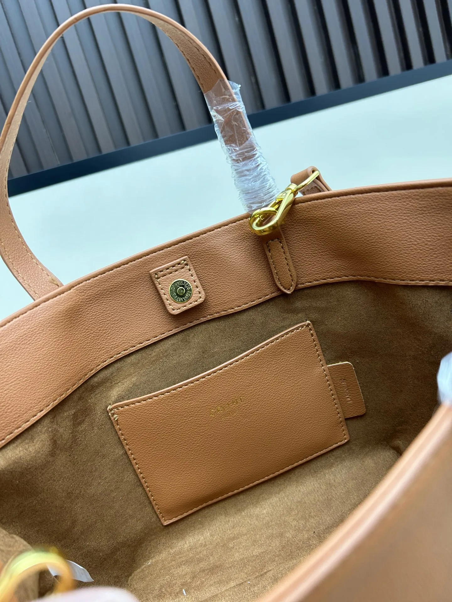 CELINE ケ旋トートバッグ 茶色 3022-1 - 画像 (10)