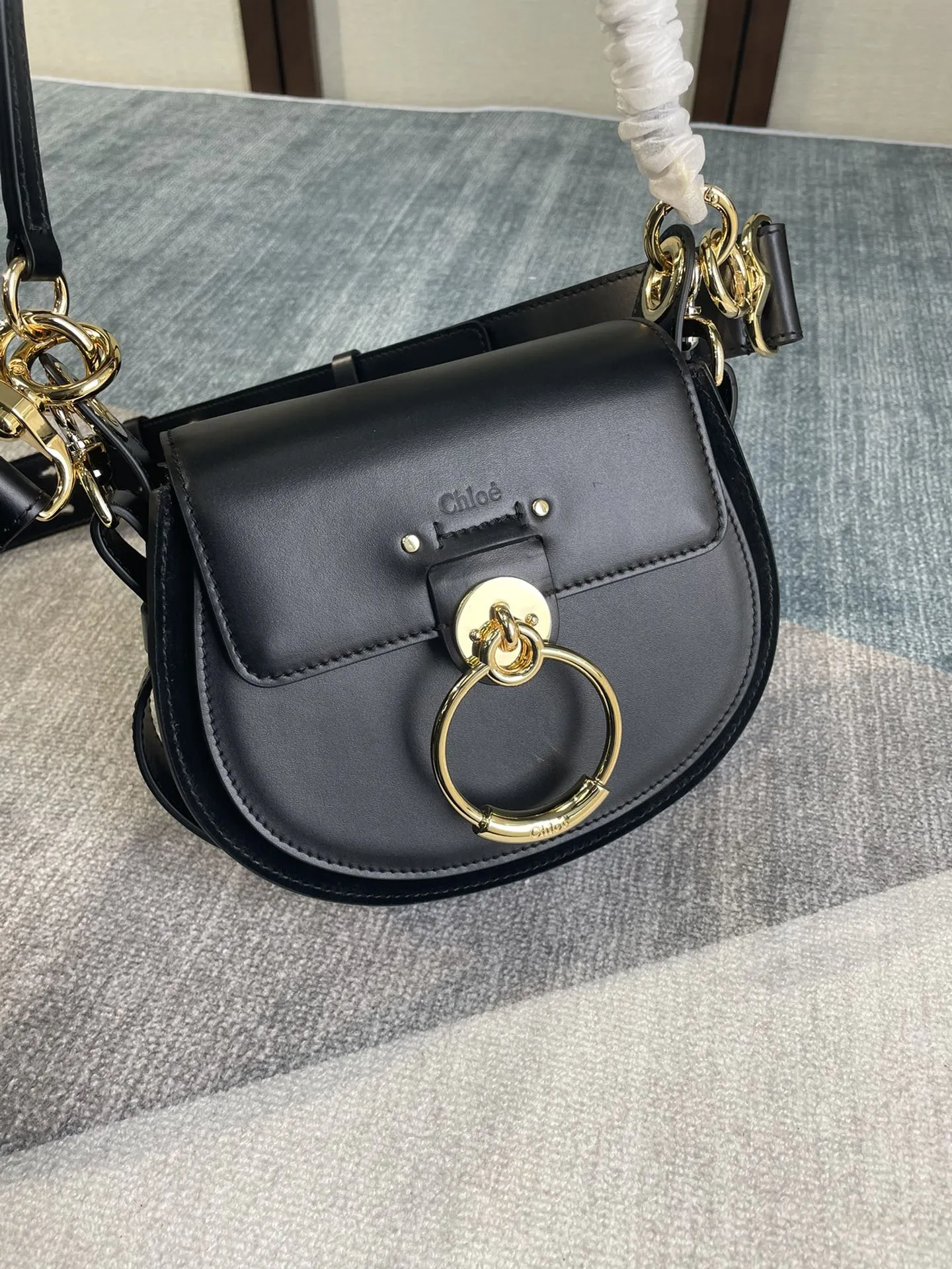 Chloé Tess 秋冬新款 黒色 ショルダーバッグ - 画像 (6)