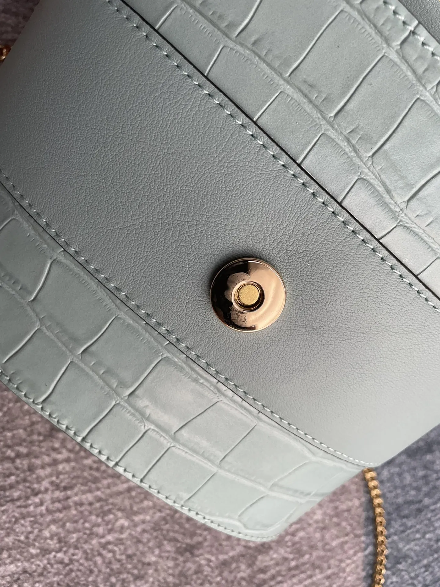 Chloé ABY LOCK ミントグリーン小水桶バッグ - 画像 (7)